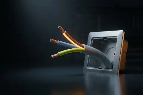 Trzy żyły kabla wychodzą z metalowej puszki. Czy to jest faz co to?
