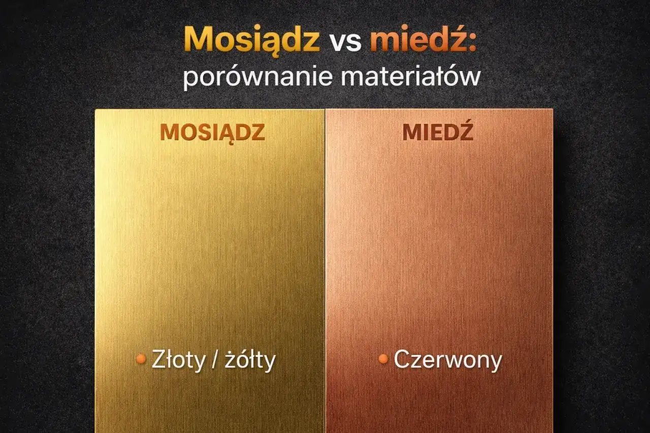 Por&oacute;wnanie mosiądzu i miedzi: mosiądz jest złoty/ż&oacute;łty, miedź jest czerwona. Tak wygląda mosiądz.